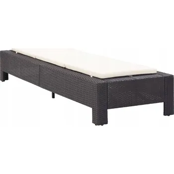 Zahradní lehátko Lehátko kovové černé VidaXL