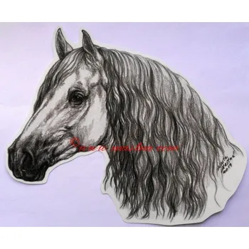 Samolepka andaluzan, pura raza, kůň, koně c598 - Malá - přibližně jako pohlednice