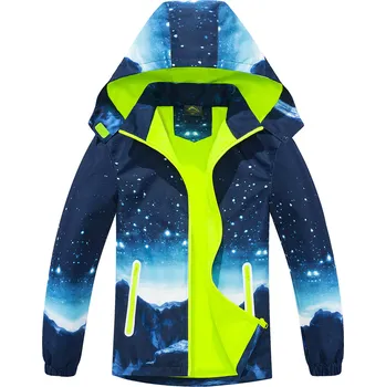 Chlapecká podzimní bunda, zateplená - KUGO B2862, modrá Barva: Modrá, Velikost: 164