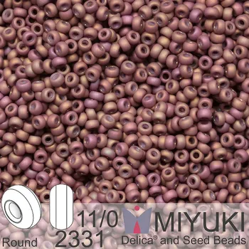 Korálek Korálky Miyuki Round 11/0. Barva 2331 Matte Metallic Dusky Clay AB. Balení 5g.