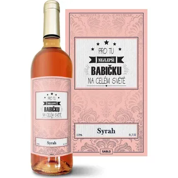 Víno Sablio Růžové víno Pro tu nejlepší babičku: 0,75 l