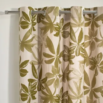 Dárková krabička Blancheporte Závěs s potiskem květin přírodní/fialová 140x180 cm