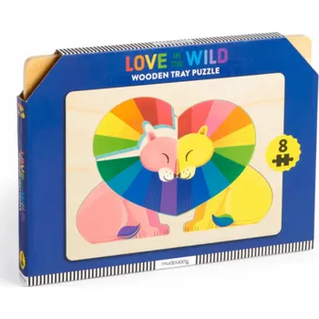 Puzzle Mudpuppy Dřevěné puzzle Láska v divočině