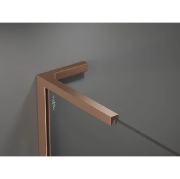 MEXEN - Universální vzpěra tvaru L, pro sklo L/P, kartáčovaná měď 800-03-65