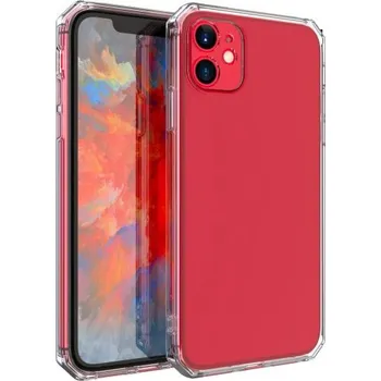 Pouzdro na mobilní telefon Kryt z měkkého plastu se zarovnanými rohy pro iPhone 12 - transparentní