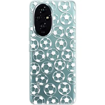 Pouzdro na mobilní telefon Odolné silikonové pouzdro iSaprio - Football pattern - white - Honor 200