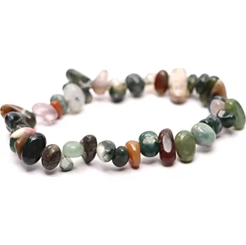 Náramek Magieprirody.cz Náramek sekaný - Achát mechový - tromlovaný - #400 z přírodních kamenů