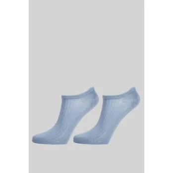 Dámské oblečení PONOŽKY GANT LYOCELL RIB LOW CUT SOCKS 2-PACK DOVE BLUE
