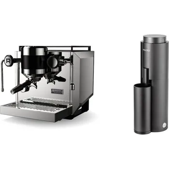 Kávovar Rocket Espresso Bicocca, stainless silver + Felicita F47, black