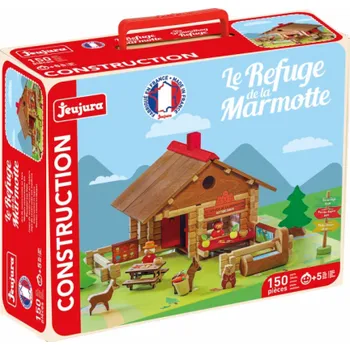 Dřevěná hračka Jeujura Dřevěná stavebnice 150 dílů Útočiště svišťů