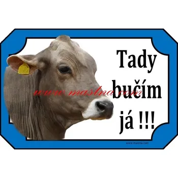 Cedulka kráva brown swiss, švýcký skot - Bez samolepicí vrstvy
