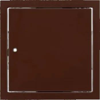 Revizní dvířka Revizní dvířka, Lakovaný pozink, Uzamykatelná, 2 klíče - HNĚDÁ 8017 - 150 x 150 mm