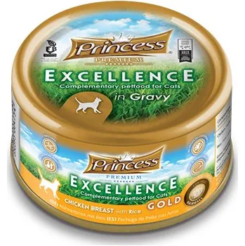 Krmivo pro kočku PRINCESS PRINCES EXCELLENCE GOLD CHICKEN BREAST 70G