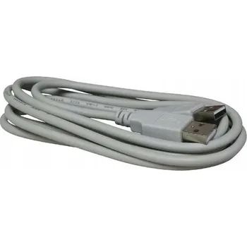 Datový kabel USB kabel (2.0) USB A samec - USB A samec šedý