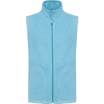 Pánská mikina Kariban pánská Fleecová vesta Luca Modrá žíhaná 4XL