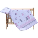 Scarlett Souprava do postýlky 2dílná Pupis - růžová 90 x 120 cm