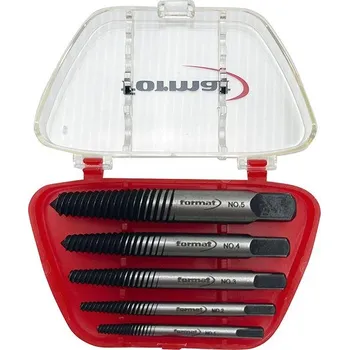 Závitořezný nástroj Sada vytahovačů šroubů chrom-vanadiová 5dílná číslo 1-5 format