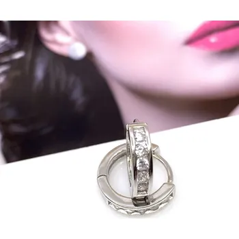 Náušnice Jan Kos jewellery Stříbrné náušnice kruhy 12122434