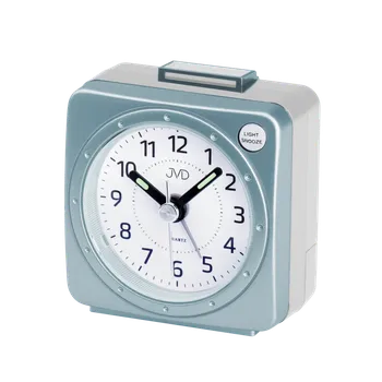 Budík Nejlevnější baterkový budík JVD quartz SR220.7 s osvětlením