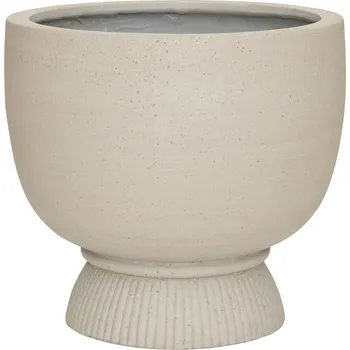 Květináč Jola Beige Washed XL - Ø 53 cm / V 48 cm