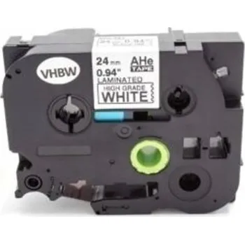 Pásek do tiskárny Naplnka Kompatibilní páska s Brother HGe-251, 24mm x 8m, černý tisk / bílý