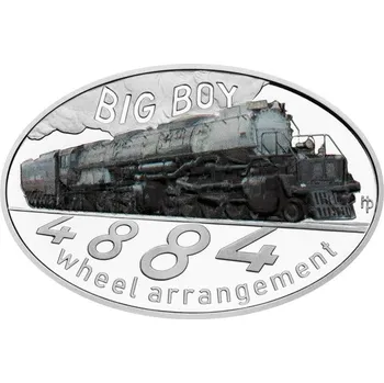 2024 - Stříbrná mince Big Boy - Slavné parní lokomotivy