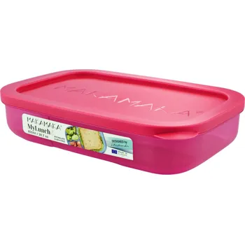 Svačinový box Makamaka Krabička na svačinu se 3 přihrádkami 850 ml Barva: růžová