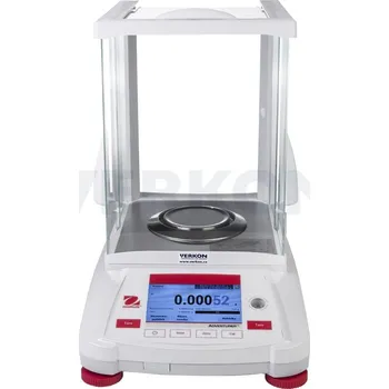 Průmyslová váha Váhy analytické Ohaus Adventurer AX Semi-Micro, Model: AX225DM, Vážní deska [mm]: Ø 80, Váživost [g]: 102/220, Skutečný dílek [mg]: 0,01/0,1, Ověřitelný dílek [mg]: 1