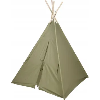 Obraz STAN TIPI PRO DĚTI do dětského pokoje 160cm ZELENÝ WIGWAM NA HRANÍ