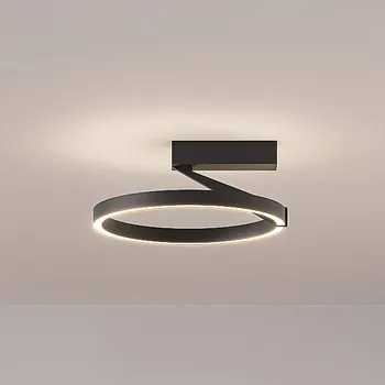 Stropní svítidlo Molto Luce LED Melli SDI, černá, hliník, Ø 33 cm Černá celkem 30 W - Doprava zdarma