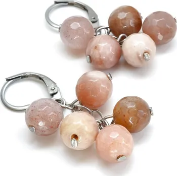 Náušnice Náušnice sluneční kámen 8mm Grapes