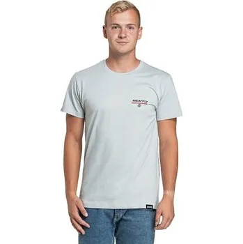 Meatfly pánské tričko Racing Spirit Stone | Hnědá | Velikost M | 100% bavlna