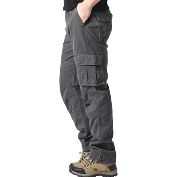 Pánské kalhoty Taktické pánské kalhoty outdoor s kapsami Velikost: M, Barva (Varianta): MST Grey