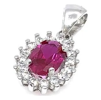 Přívěsek Diante Zlatý přívěsek s červeným kamenem 59634876