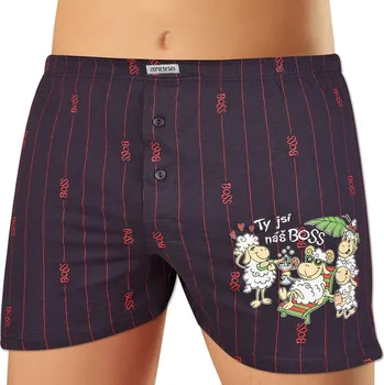 Trenýrky Andrie PS 5851 tmavě fialové pánské trenýrky Barva: fialová tmavá, Velikost: XL