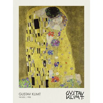 Plakát Plakát, Obraz - Polibek (1908), Gustav Klimt