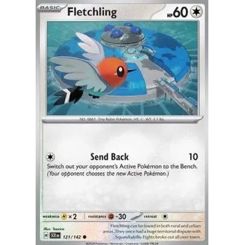 Volný čas Pokémon SCR 121/142 Fletchling - Stellar Crown Stav: Near Mint, Verze: NORMAL