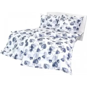 Povlečení Stanex Bavlněné povlečení Šedé listy 140x200 70x90