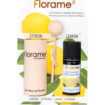 Vonný olej Difuzér provensálský dřevěný + éterický olej Citron 10 ml BIO FLORAME