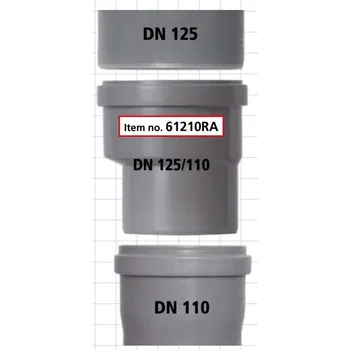 Kanalizační potrubí MIDAS Obrácená redukce DN 125/110 PP