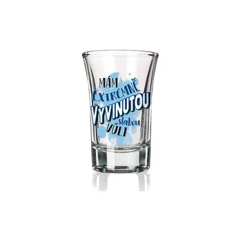 Sklenice Nekupto Vtipný panák Mám extrémně vyvinutou slabou vůli