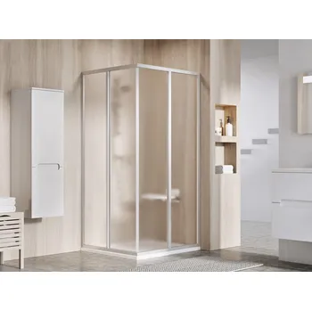 Ravak Sprchový kout Supernova SRV2+SRV2 SRV2+SRV2 90x90 195, satin+grape 14V70UO2ZGS + voucher# Dodatečná sleva 5% kód: KOUPELNA