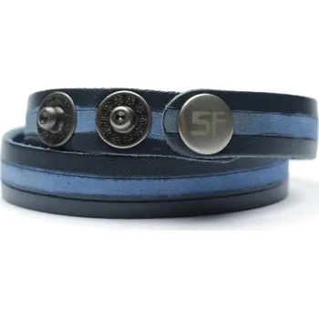 Náramek Kožený náramek RIPPLE Barva: Tmavě modrá