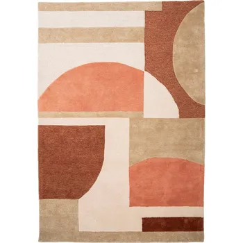 Koberec By-Boo Červený vlněný koberec Kazi 190 x 290 cm