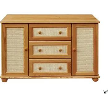 Komoda Komoda 74 - masiv borovice Odstín: Olše