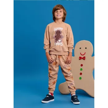 Sinsay - Teplákové kalhoty se širokými nohavicemi - béžová - 491AY-08X - 491AY-08X-104-1