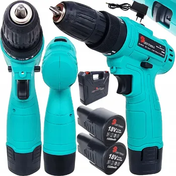 Aku Vrtačka s Příklepem 18V – Kufřík s 2 Akumulátory