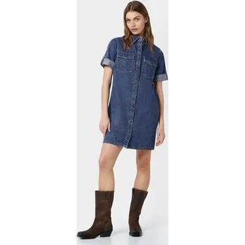 Dámské šaty Noisy May Džínové šaty New Signe 27030040 Modrá Loose Fit S