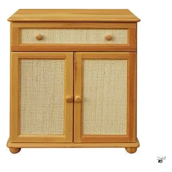 Komoda Komoda 95 - masiv borovice Odstín: Ořech