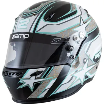 Helma na motorku ZAMP Přilba ZR 72 Matte Black / Grey / Blue S